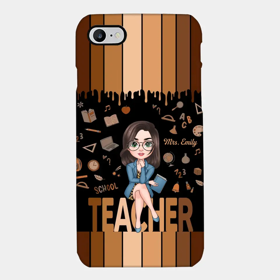 Love Teacher Life - Personalized Custom Phone Case - Teacher's Day, Appreciation Gift For Teacher