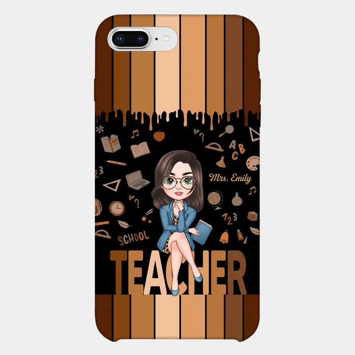 Love Teacher Life - Personalized Custom Phone Case - Teacher's Day, Appreciation Gift For Teacher