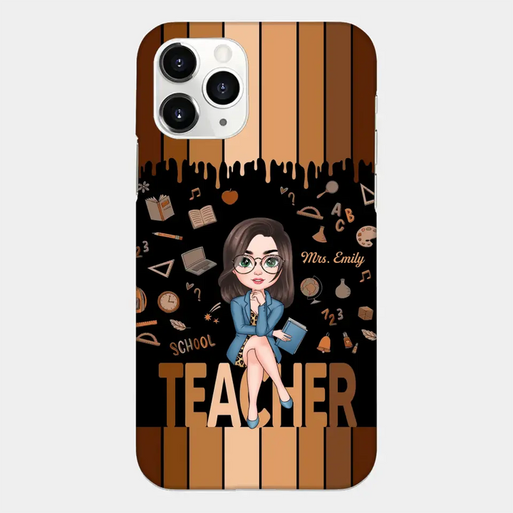 Love Teacher Life - Personalized Custom Phone Case - Teacher's Day, Appreciation Gift For Teacher