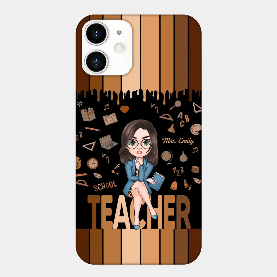 Love Teacher Life - Personalized Custom Phone Case - Teacher's Day, Appreciation Gift For Teacher