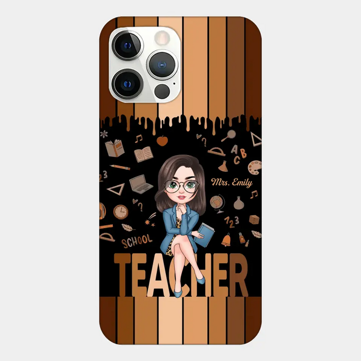 Love Teacher Life - Personalized Custom Phone Case - Teacher's Day, Appreciation Gift For Teacher