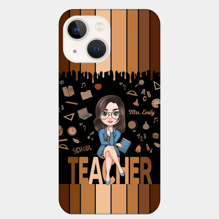 Love Teacher Life - Personalized Custom Phone Case - Teacher's Day, Appreciation Gift For Teacher