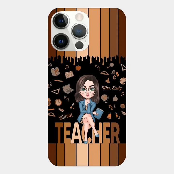 Love Teacher Life - Personalized Custom Phone Case - Teacher's Day, Appreciation Gift For Teacher