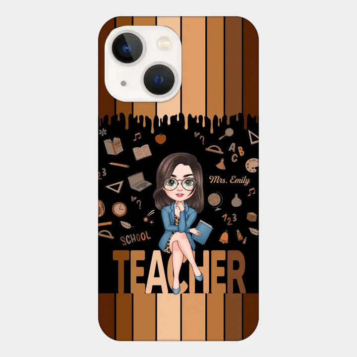 Love Teacher Life - Personalized Custom Phone Case - Teacher's Day, Appreciation Gift For Teacher