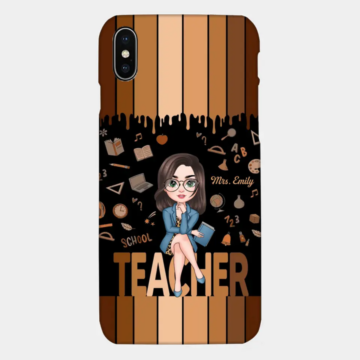 Love Teacher Life - Personalized Custom Phone Case - Teacher's Day, Appreciation Gift For Teacher