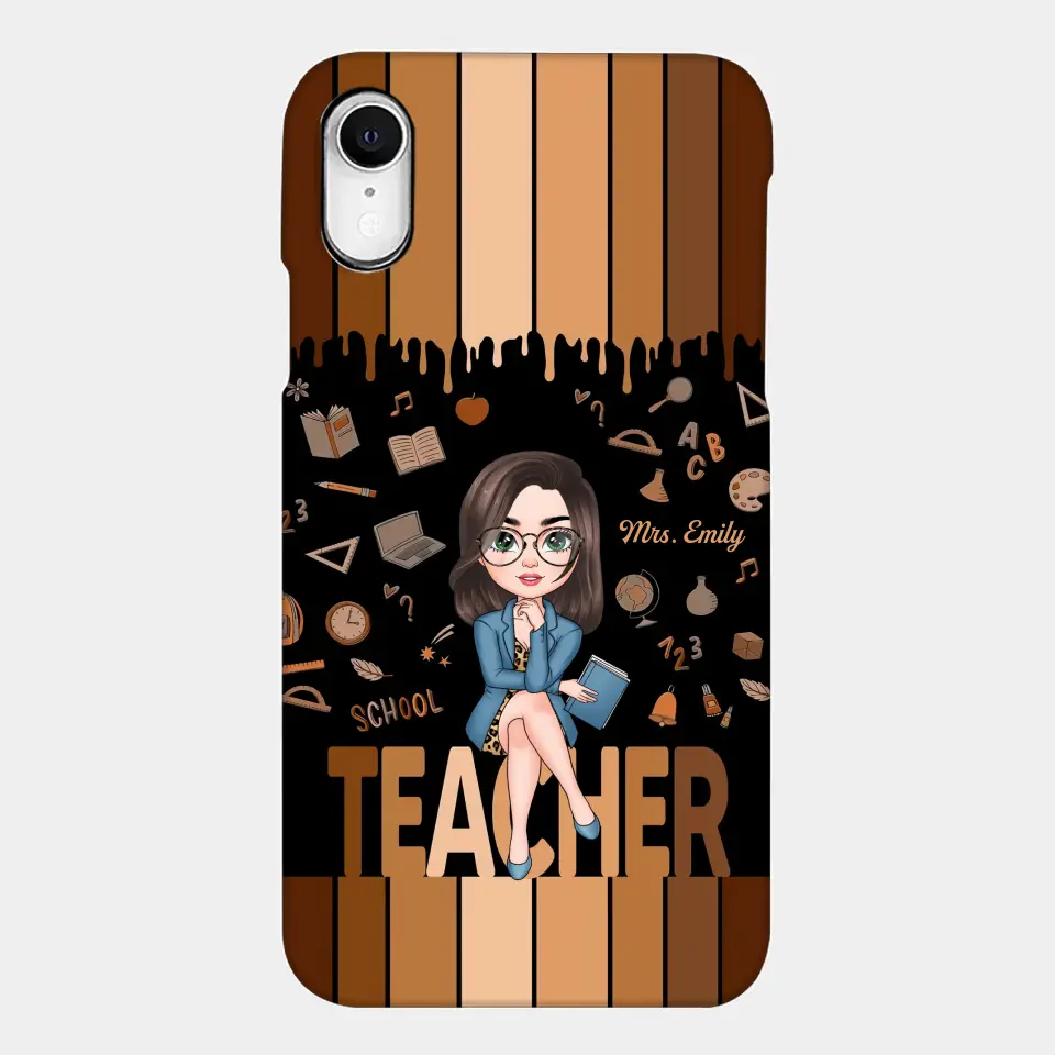 Love Teacher Life - Personalized Custom Phone Case - Teacher's Day, Appreciation Gift For Teacher