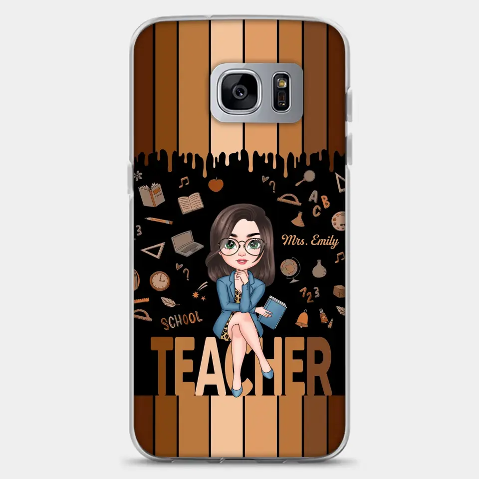 Love Teacher Life - Personalized Custom Phone Case - Teacher's Day, Appreciation Gift For Teacher