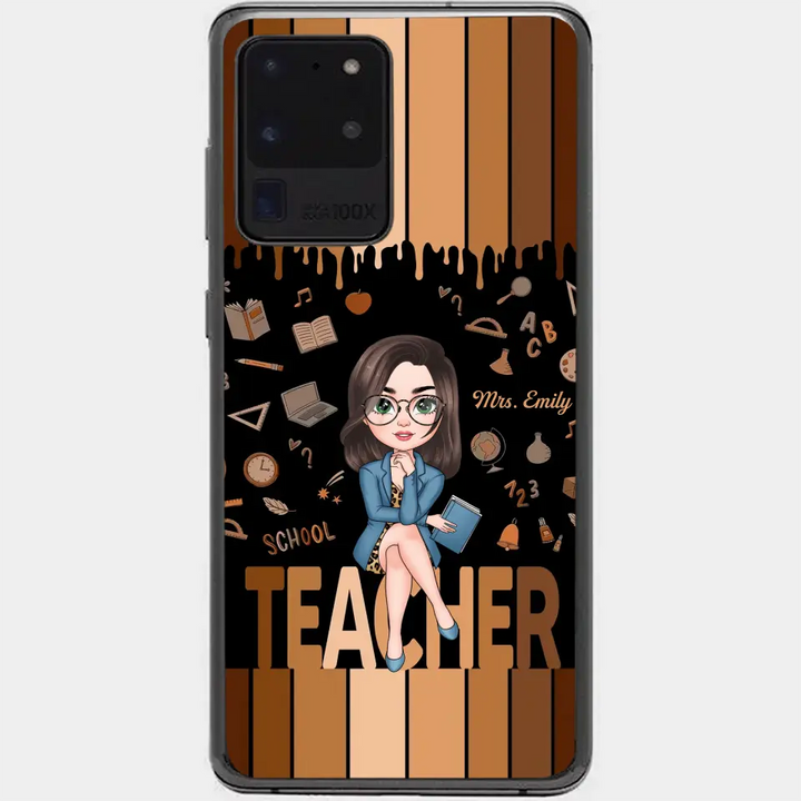 Love Teacher Life - Personalized Custom Phone Case - Teacher's Day, Appreciation Gift For Teacher