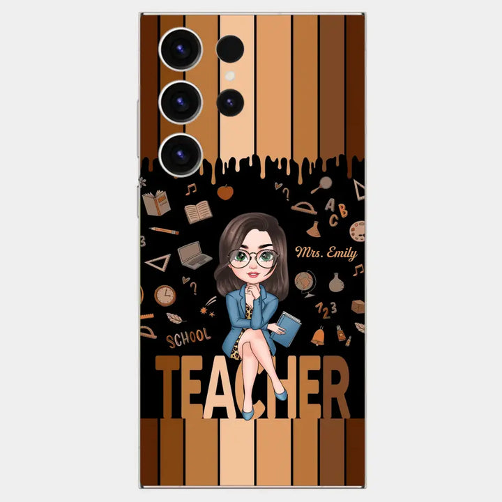 Love Teacher Life - Personalized Custom Phone Case - Teacher's Day, Appreciation Gift For Teacher