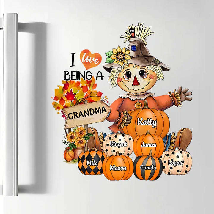 I Love Being A Nana - Personalized Custom Decal - Halloween, Fall Gift For Grandma, Mother