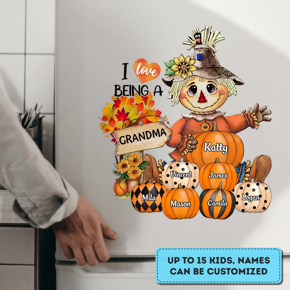 I Love Being A Nana - Personalized Custom Decal - Halloween, Fall Gift For Grandma, Mother