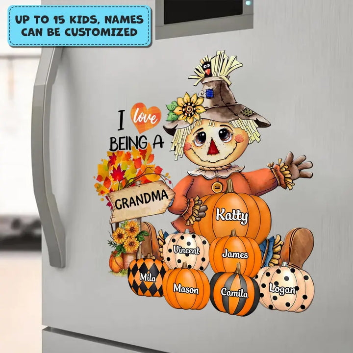 I Love Being A Nana - Personalized Custom Decal - Halloween, Fall Gift For Grandma, Mother
