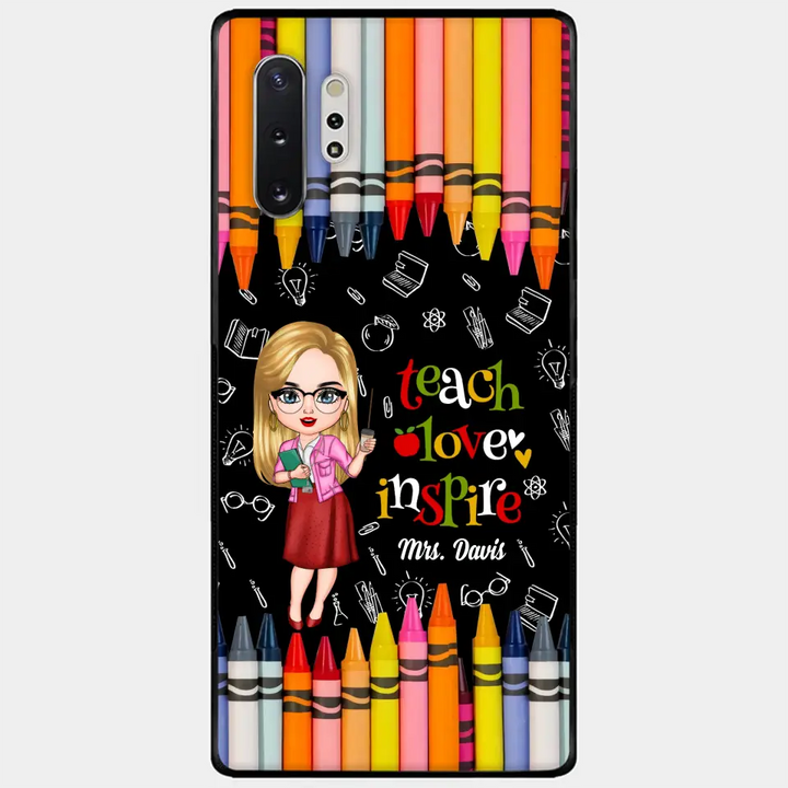 Personalized Custom Phone Case - Teacher's Day Gift For Teacher - Teach Love Inspire