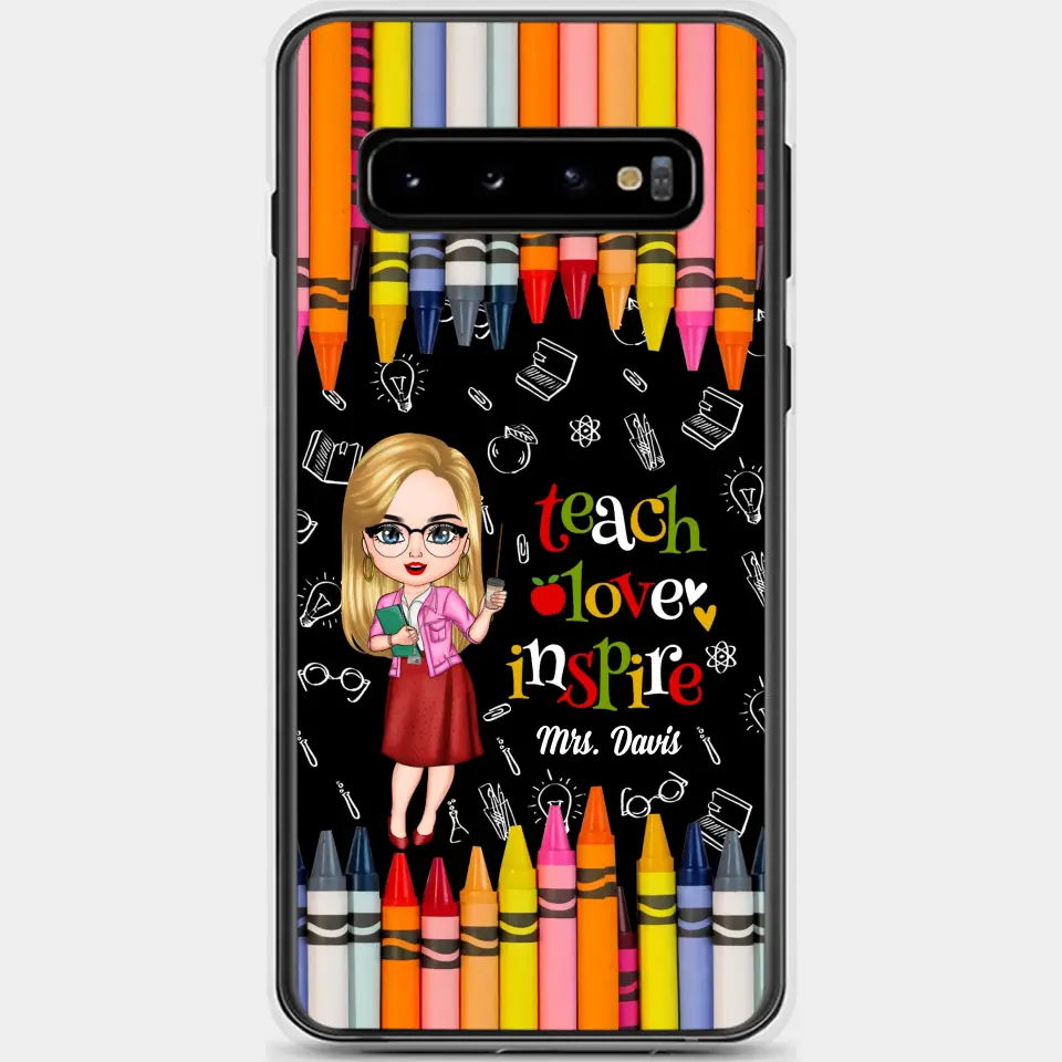 Personalized Custom Phone Case - Teacher's Day Gift For Teacher - Teach Love Inspire