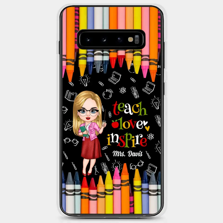 Personalized Custom Phone Case - Teacher's Day Gift For Teacher - Teach Love Inspire