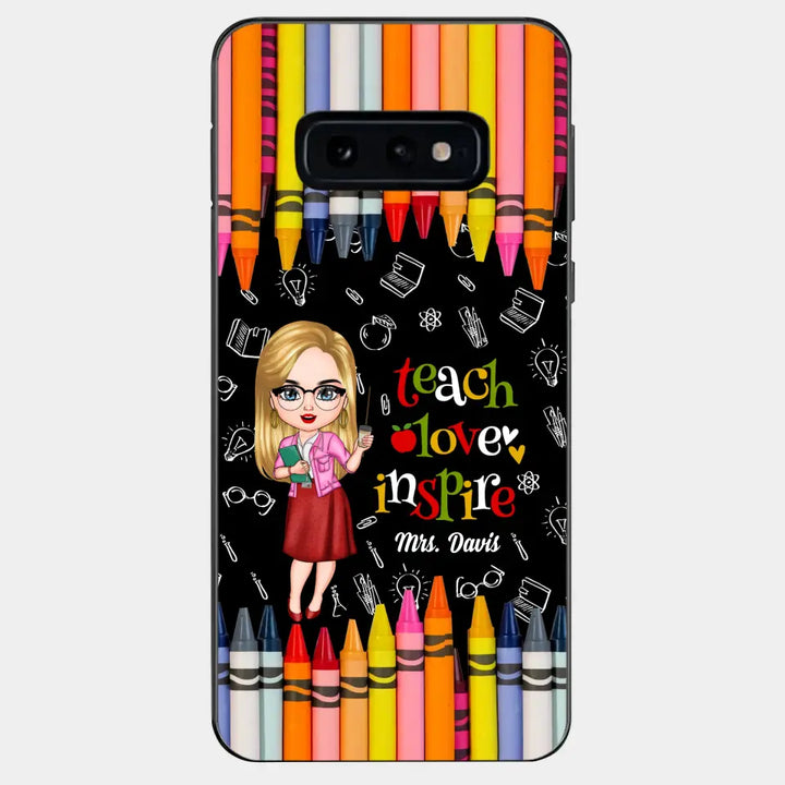 Personalized Custom Phone Case - Teacher's Day Gift For Teacher - Teach Love Inspire