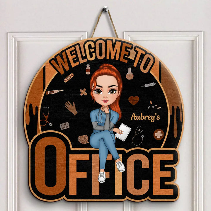 Nurse's Office - Personalized Custom Door Sign - Nurse's Day, Appreciation Gift For Nurse