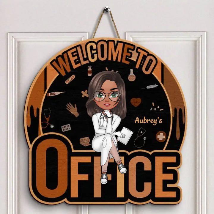 Nurse's Office - Personalized Custom Door Sign - Nurse's Day, Appreciation Gift For Nurse