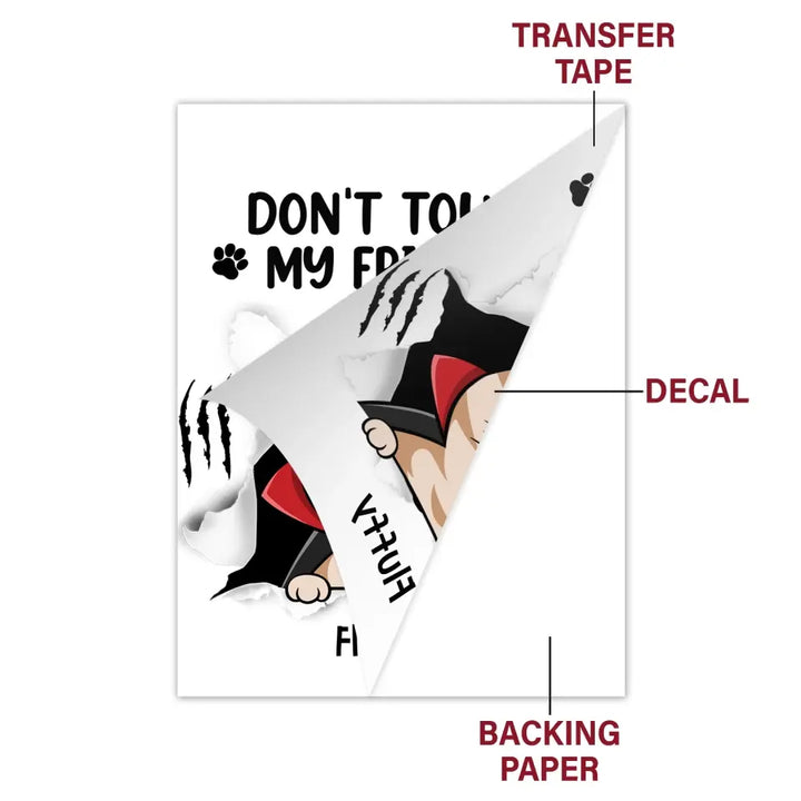 Don't Touch My Fridge Halloween - Personalized Custom Decal - Halloween Gift For Cat Mom, Cat Dad, Cat Lover, Cat Owner