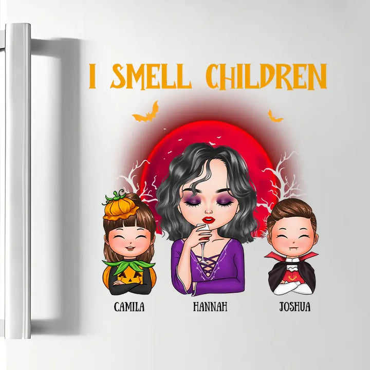I Smell Children - Personalized Custom Decal - Halloween Gift For Grandma, Mom
