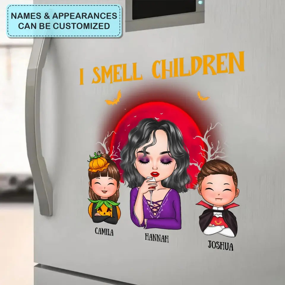 I Smell Children - Personalized Custom Decal - Halloween Gift For Grandma, Mom