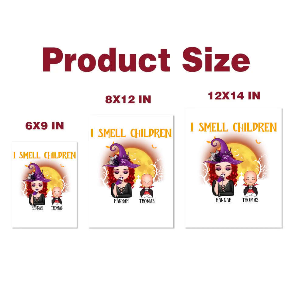 I Smell Children - Personalized Custom Decal - Halloween Gift For Grandma, Mom