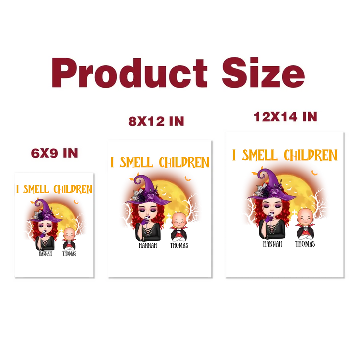 I Smell Children - Personalized Custom Decal - Halloween Gift For Grandma, Mom