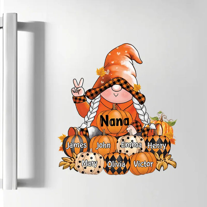 Nana's Pumpkins - Personalized Custom Decal - Halloween, Fall Gift For Grandma, Mom