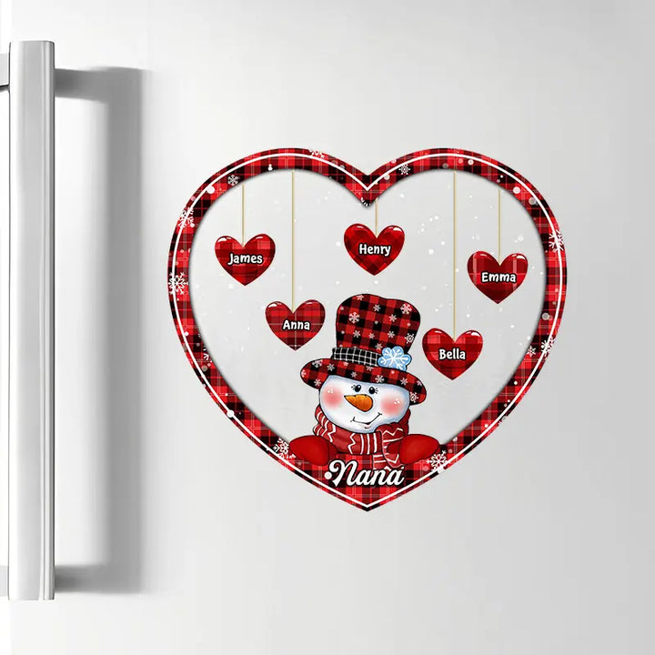 Nana's Little Hearts - Personalized Custom Decal - Christmas, Winter Gift For Grandma, Mom