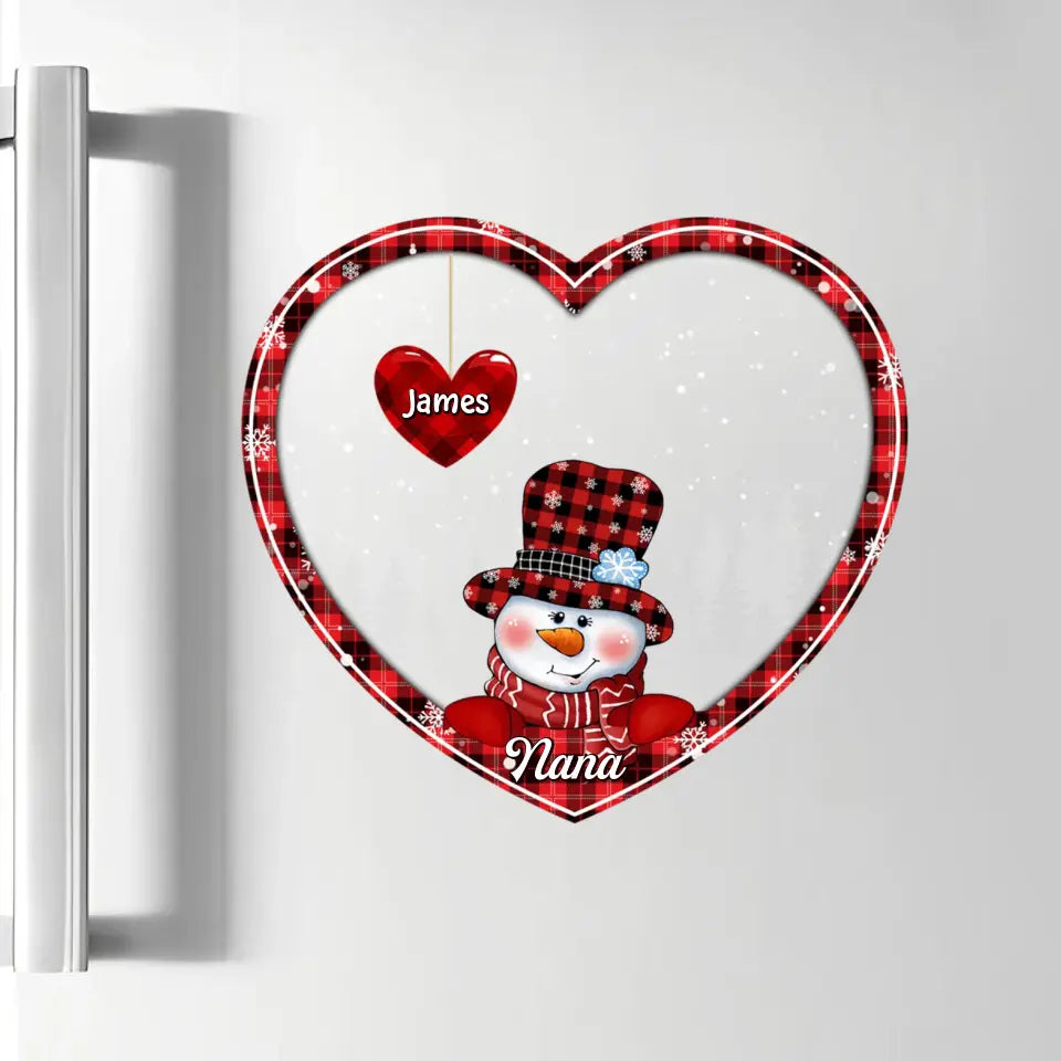 Nana's Little Hearts - Personalized Custom Decal - Christmas, Winter Gift For Grandma, Mom
