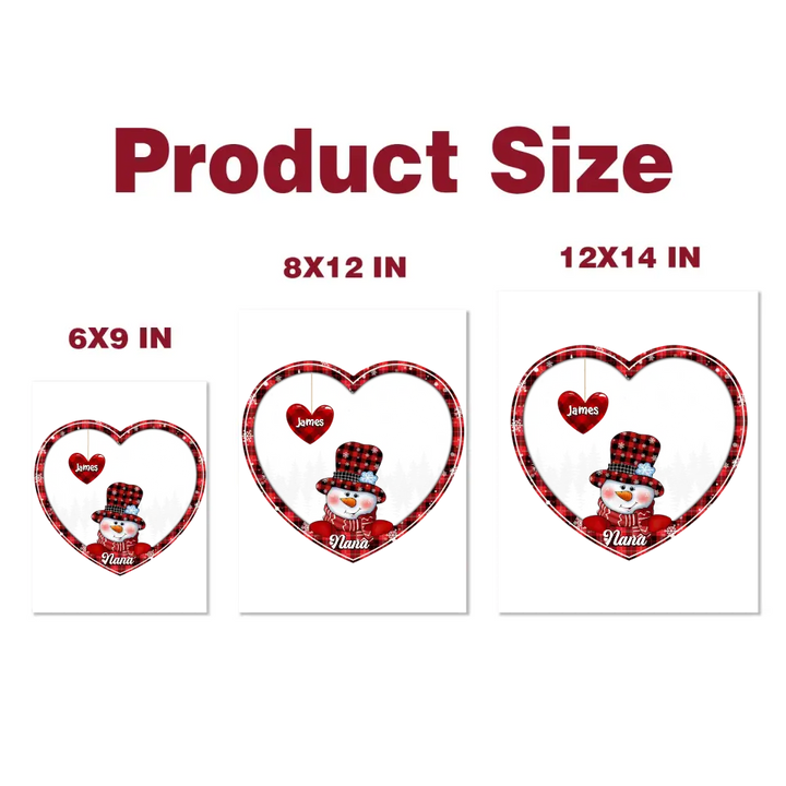 Nana's Little Hearts - Personalized Custom Decal - Christmas, Winter Gift For Grandma, Mom