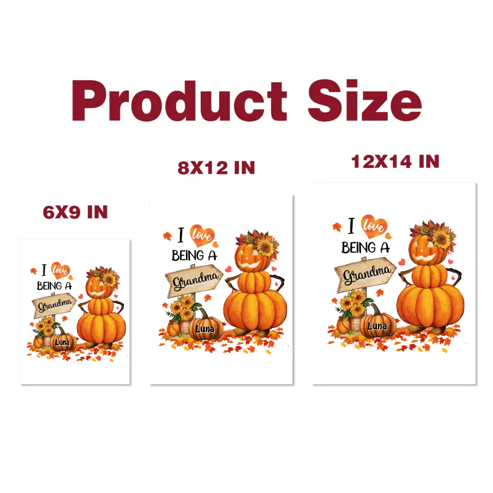 I Love Being A Gigi - Personalized Custom Decal - Fall, Halloween, Mother's Day Gift For Grandma, Mom, Family Members