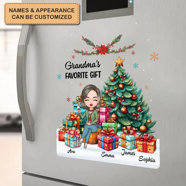 Grandma's Favorite Gift - Personalized Custom Decal - Christmas Gift For Mom, Grandma, Family Members