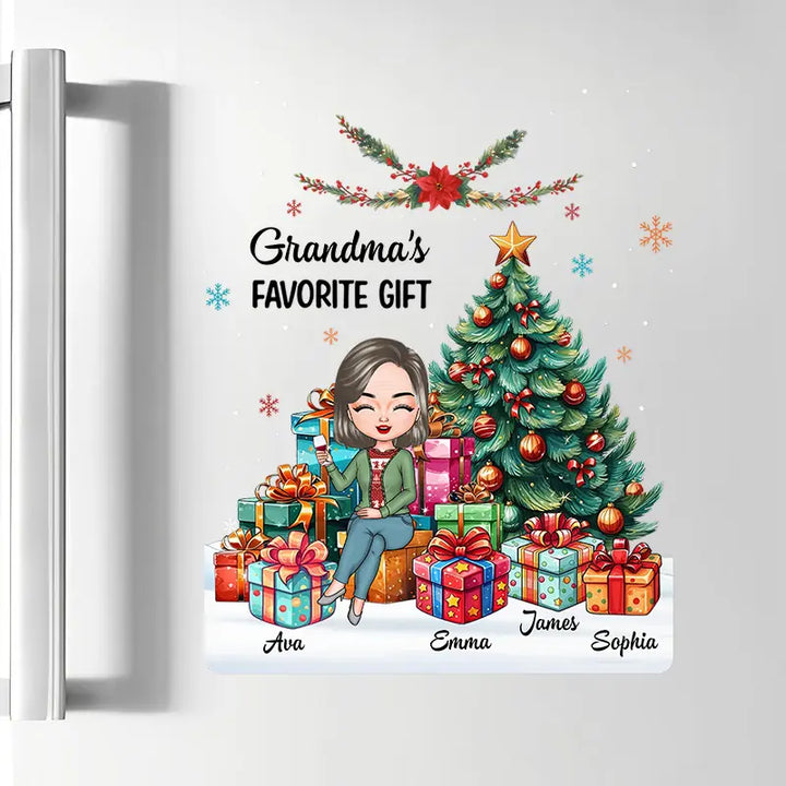 Grandma's Favorite Gift - Personalized Custom Decal - Christmas Gift For Mom, Grandma, Family Members