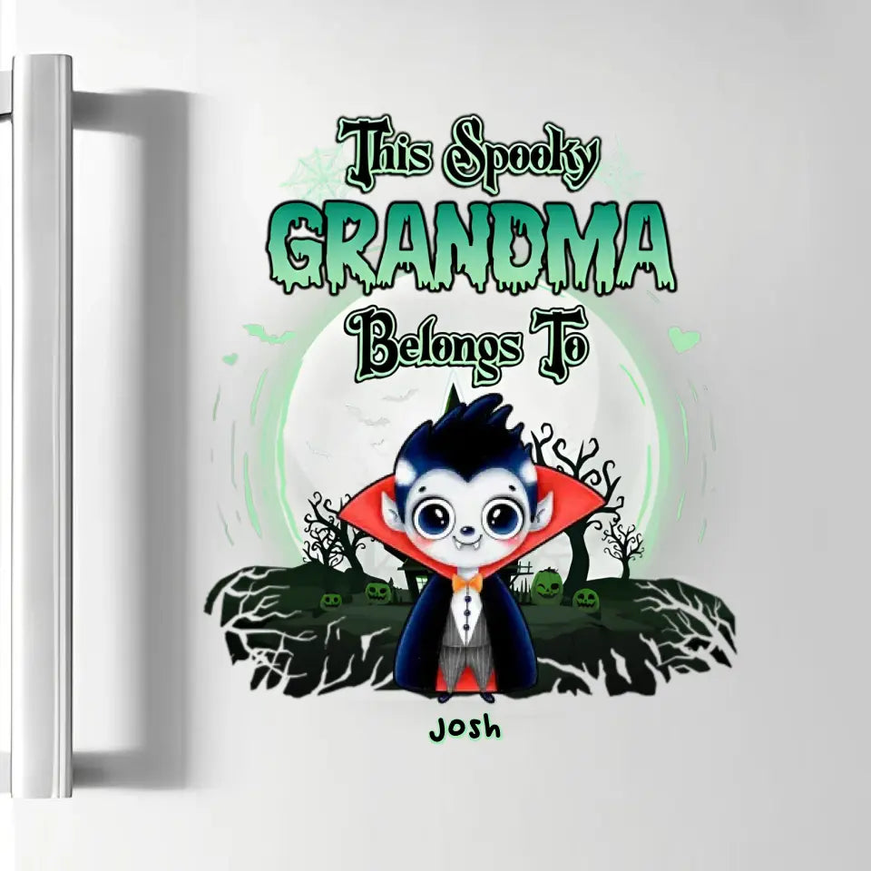 This Spooky Grandma Belongs To - Personalized Custom Decal - Halloween Gift For Grandma, Mom, Family Members