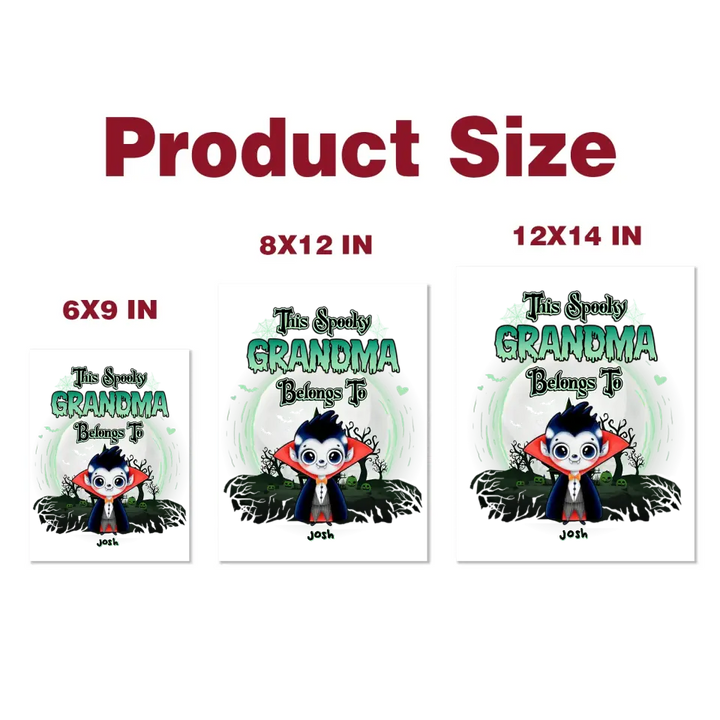 This Spooky Grandma Belongs To - Personalized Custom Decal - Halloween Gift For Grandma, Mom, Family Members