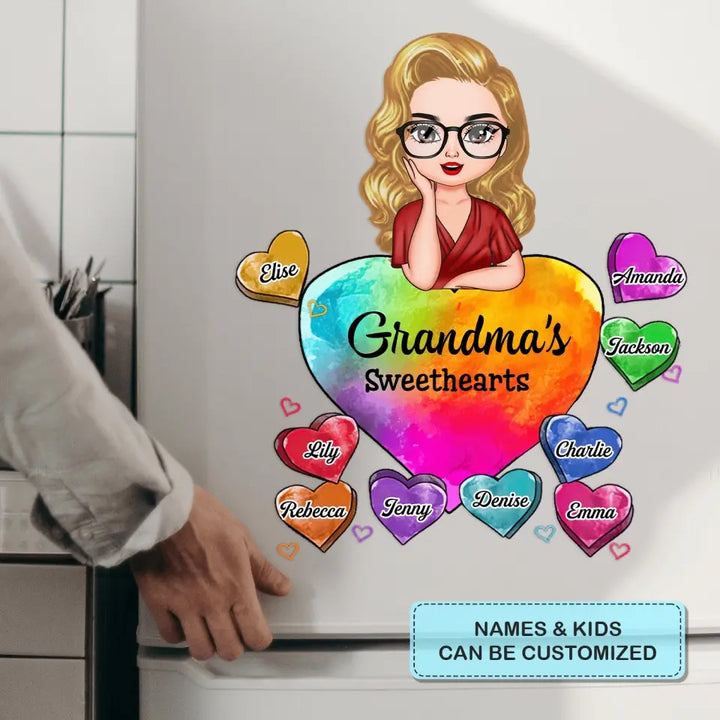 Grandma's Sweethearts - Personalized Custom Decal - Birthday, Mother's Day Gift For Grandma, Mom
