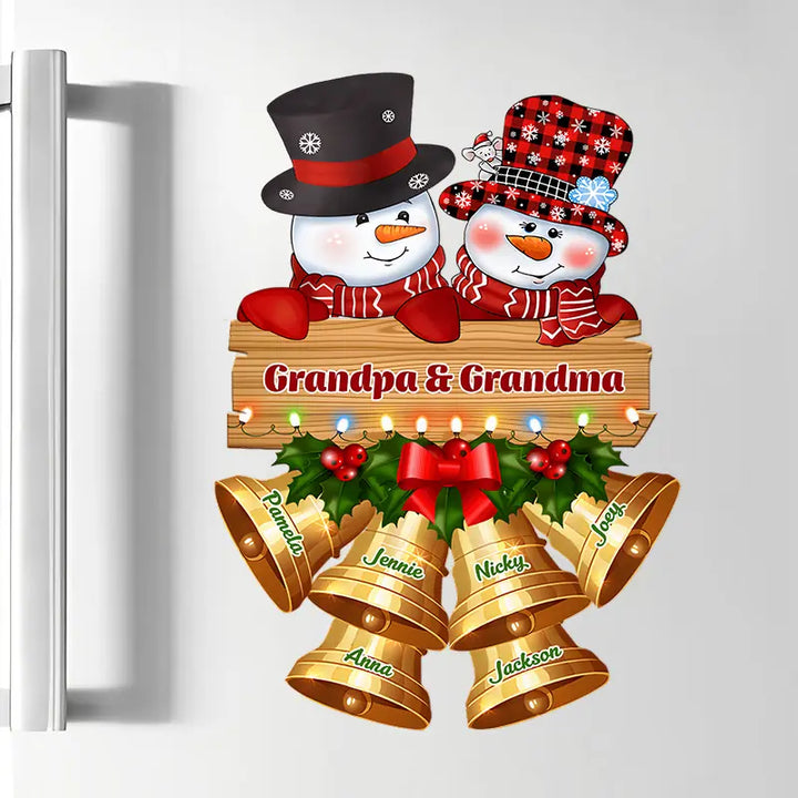 Christmas Bells - Personalized Custom Decal - Christmas, Winter Gift For Grandma, Mom, Grandpa, Dad, Family Members