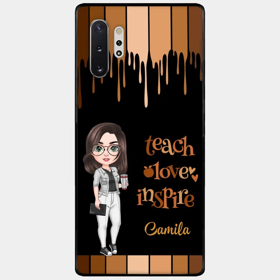 Teach Love Inspire - Personalized Custom Phone Case - Teacher's Day, Appreciation Gift For Teacher