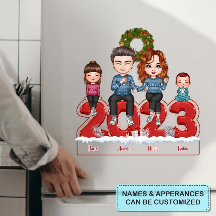 Christmas Family - Personalized Custom Decal - Christmas Gift For Couple, Wife, Husband, Family Members