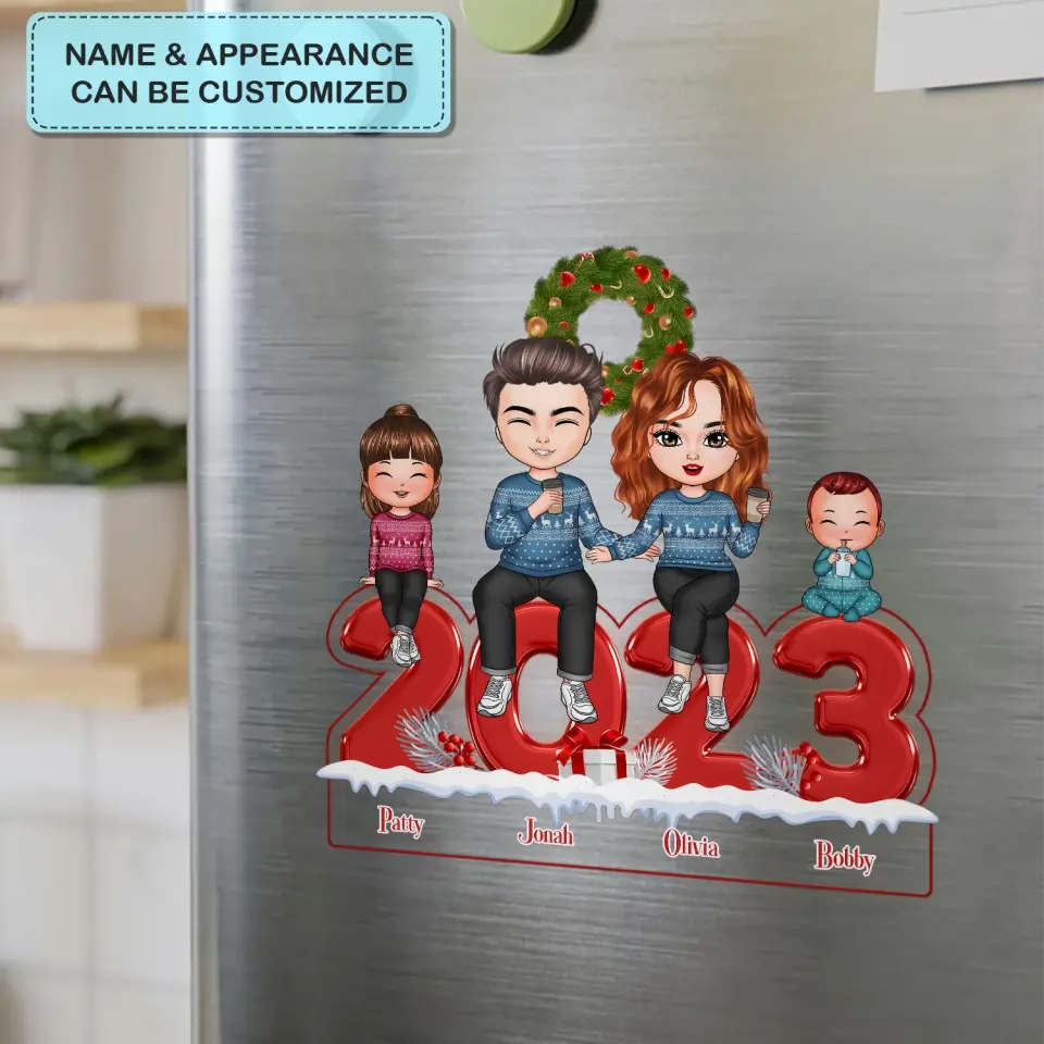 Christmas Family - Personalized Custom Decal - Christmas Gift For Couple, Wife, Husband, Family Members
