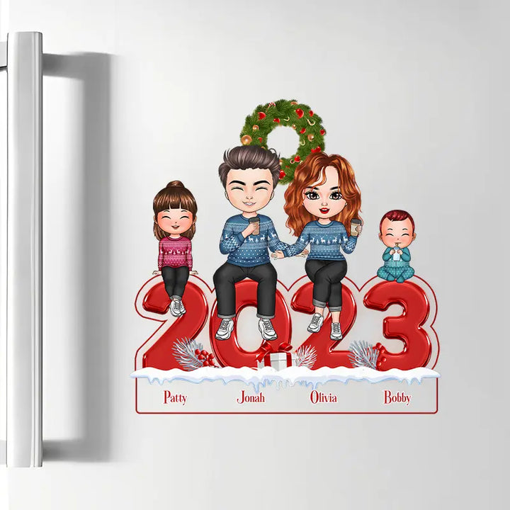 Christmas Family - Personalized Custom Decal - Christmas Gift For Couple, Wife, Husband, Family Members