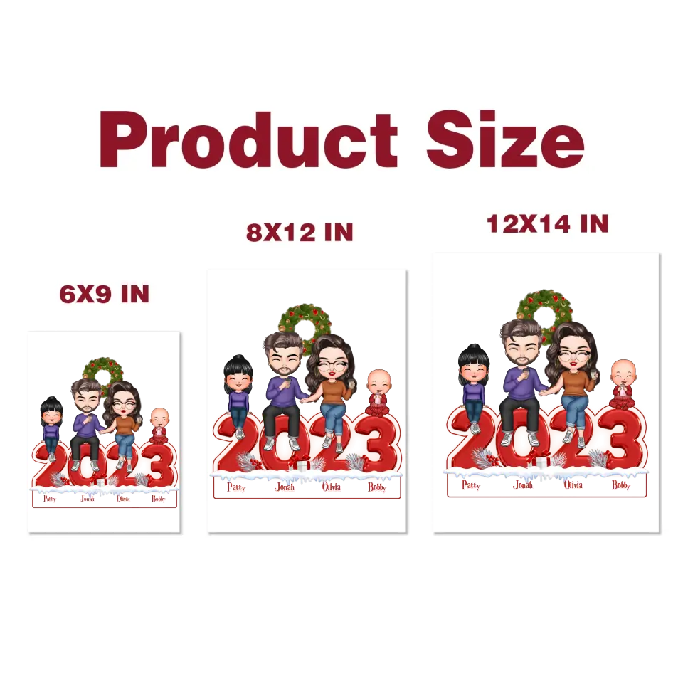 Christmas Family - Personalized Custom Decal - Christmas Gift For Couple, Wife, Husband, Family Members