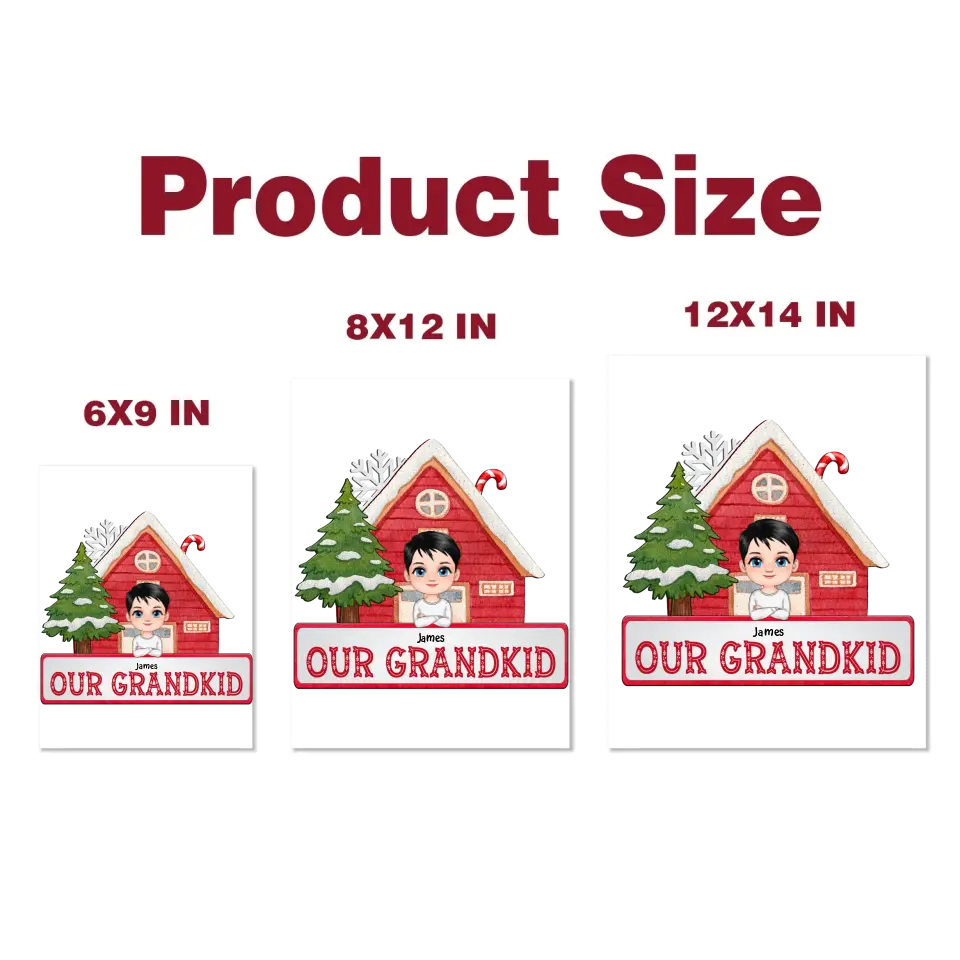 Our Grandkids - Personalized Custom Decal - Christmas Gift For Grandma, Mom, Family Members
