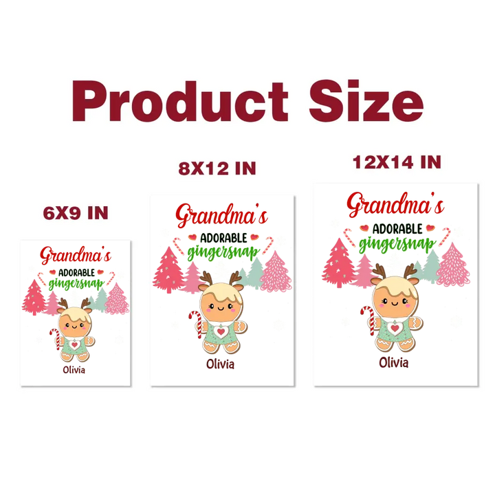 Grandma's Cookies Crew - Personalized Custom Decal - Christmas Gift For Grandma, Mom, Family Members