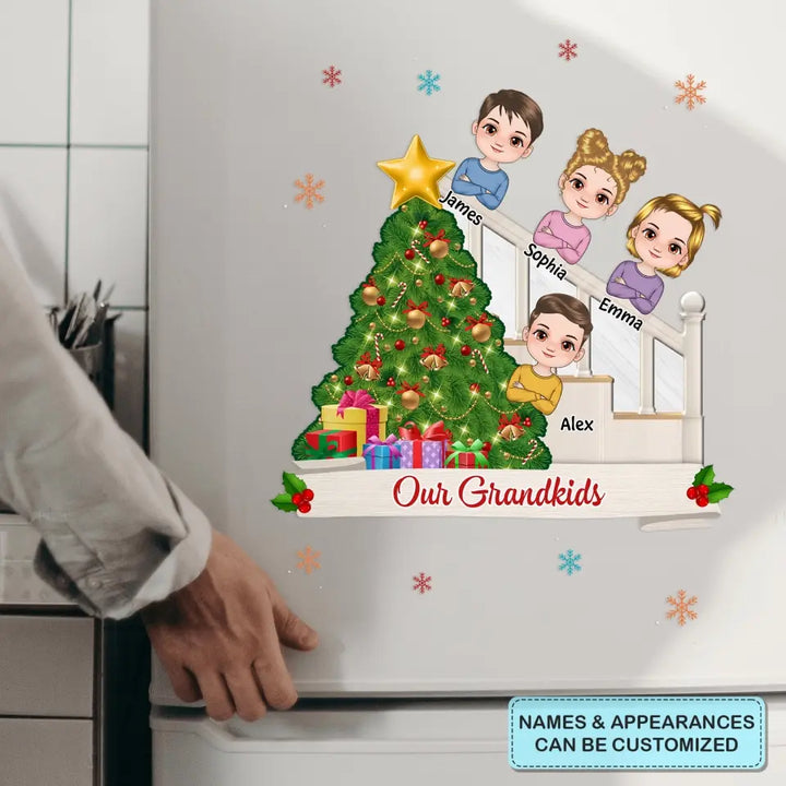 Our Grandkids - Personalized Custom Decal - Christmas Gift For Family Members