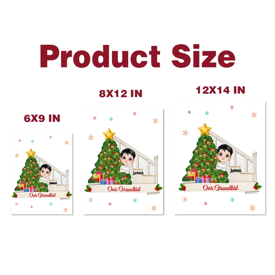 Our Grandkids - Personalized Custom Decal - Christmas Gift For Family Members