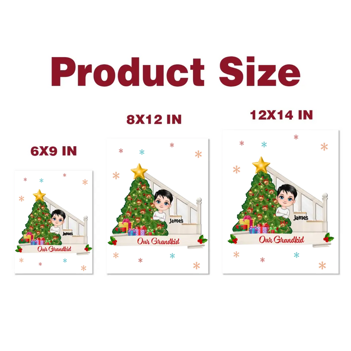 Our Grandkids - Personalized Custom Decal - Christmas Gift For Family Members