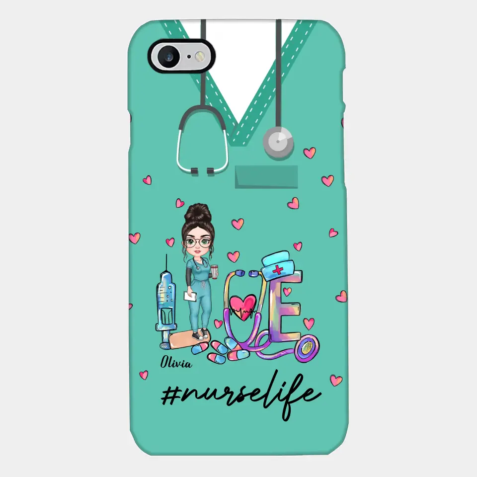 Personalized Custom Phone Case - Nurse Day, Appreciation Gift For Nurse - Love Nurse Life