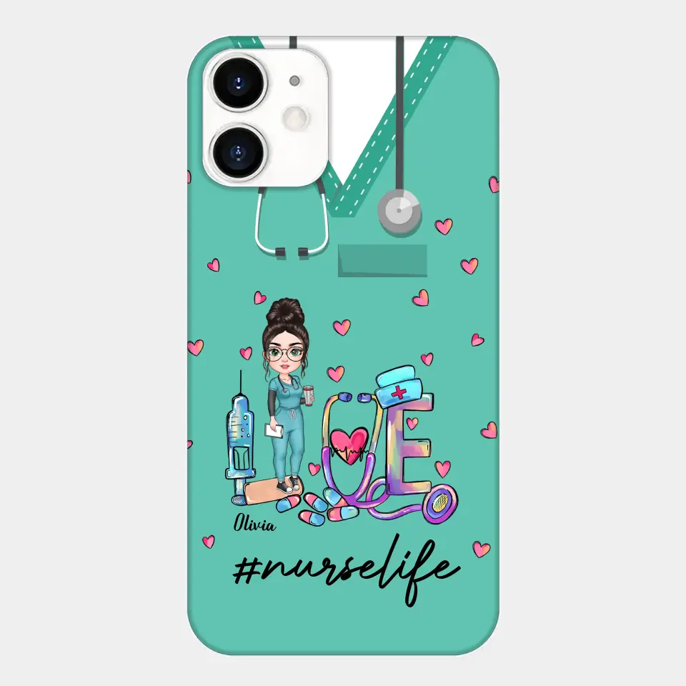 Personalized Custom Phone Case - Nurse Day, Appreciation Gift For Nurse - Love Nurse Life